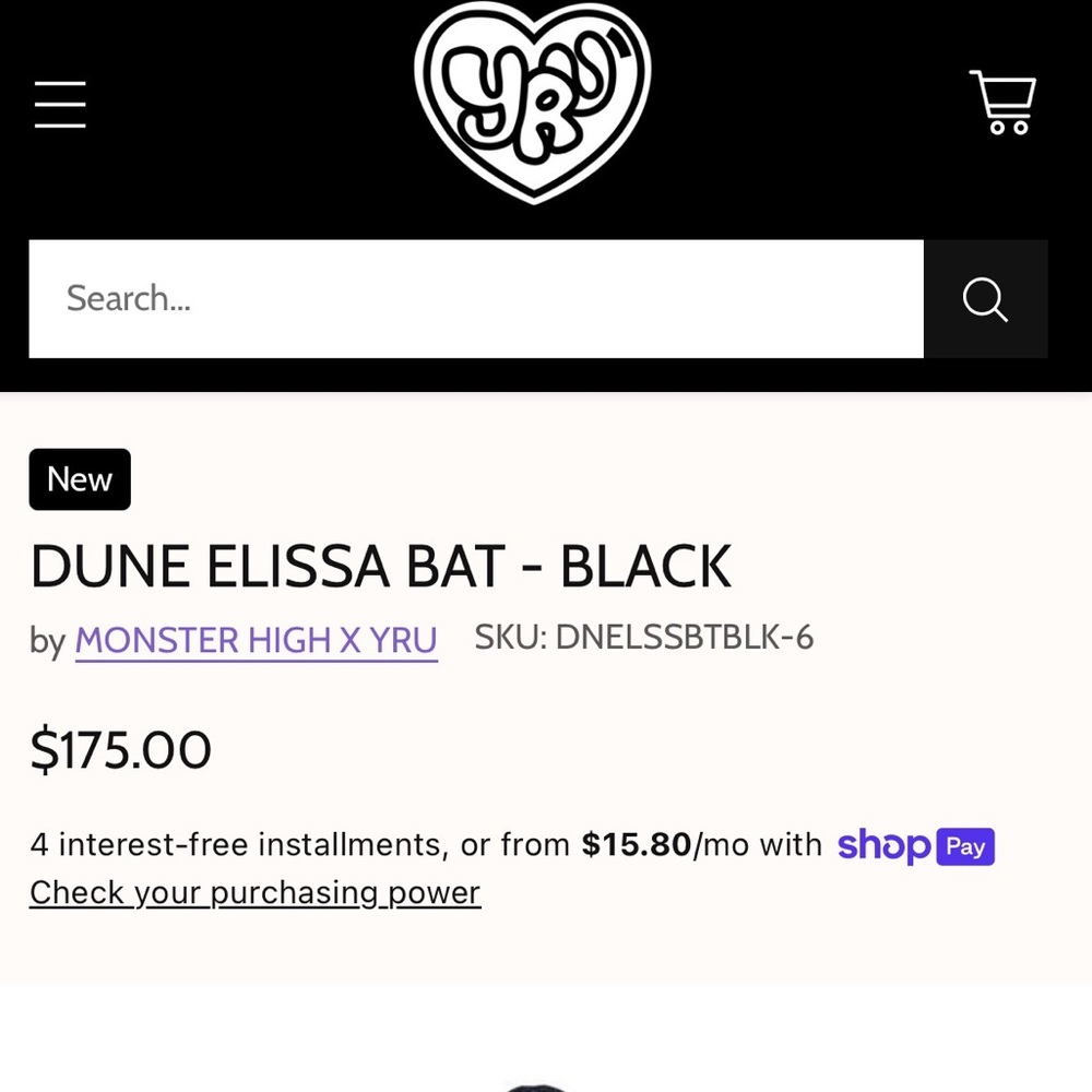 NIB YRU x Monster High Elissabat Dune boots - Picture 5 of 5